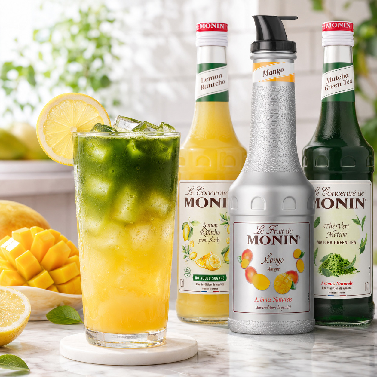 Monin matcha limonada
