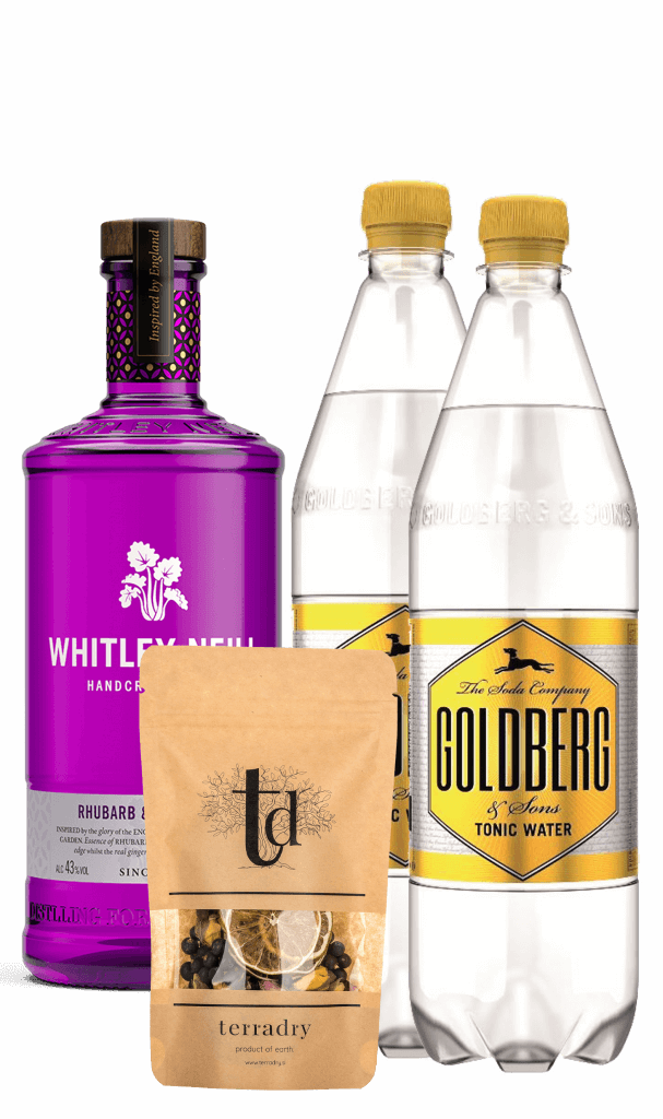 WHITLEY NEILL Rhubarb & Ginger Gin Tonik (set) Bar Media