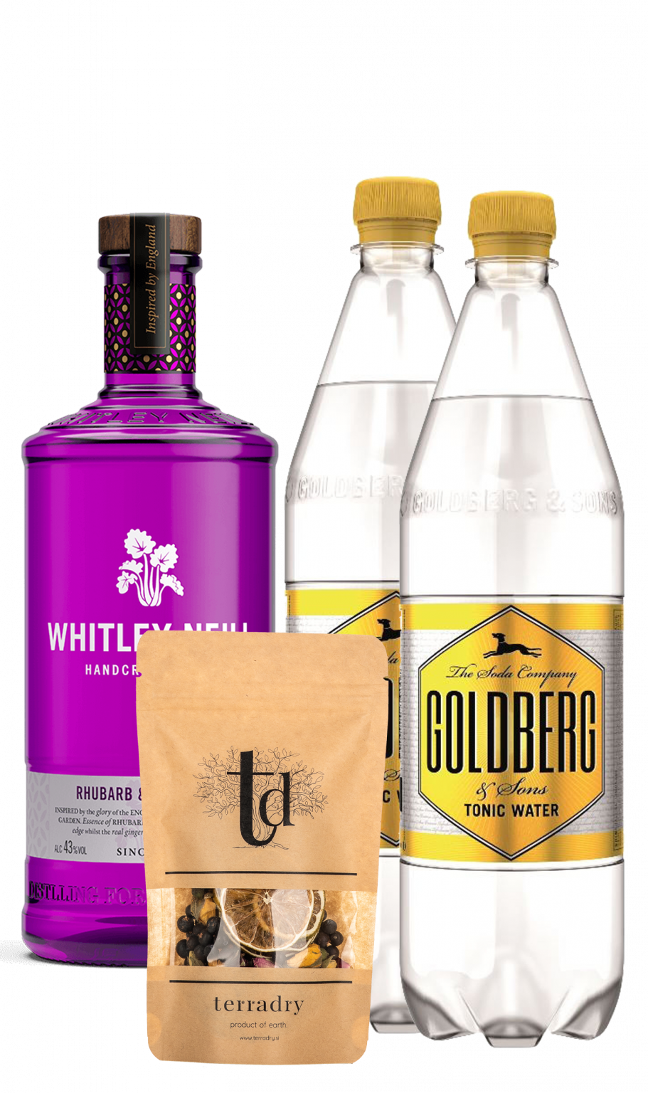 WHITLEY NEILL Rhubarb & Ginger Gin Tonik (set) | Bar Media