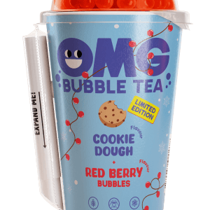 OMG Bubble Tea Cookie Dough & Red Berry