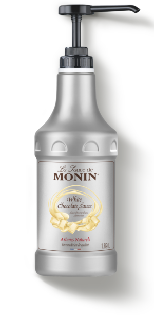 Gourmet preliv MONIN Bela čokolada
