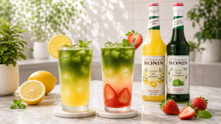 Monin matcha limonada